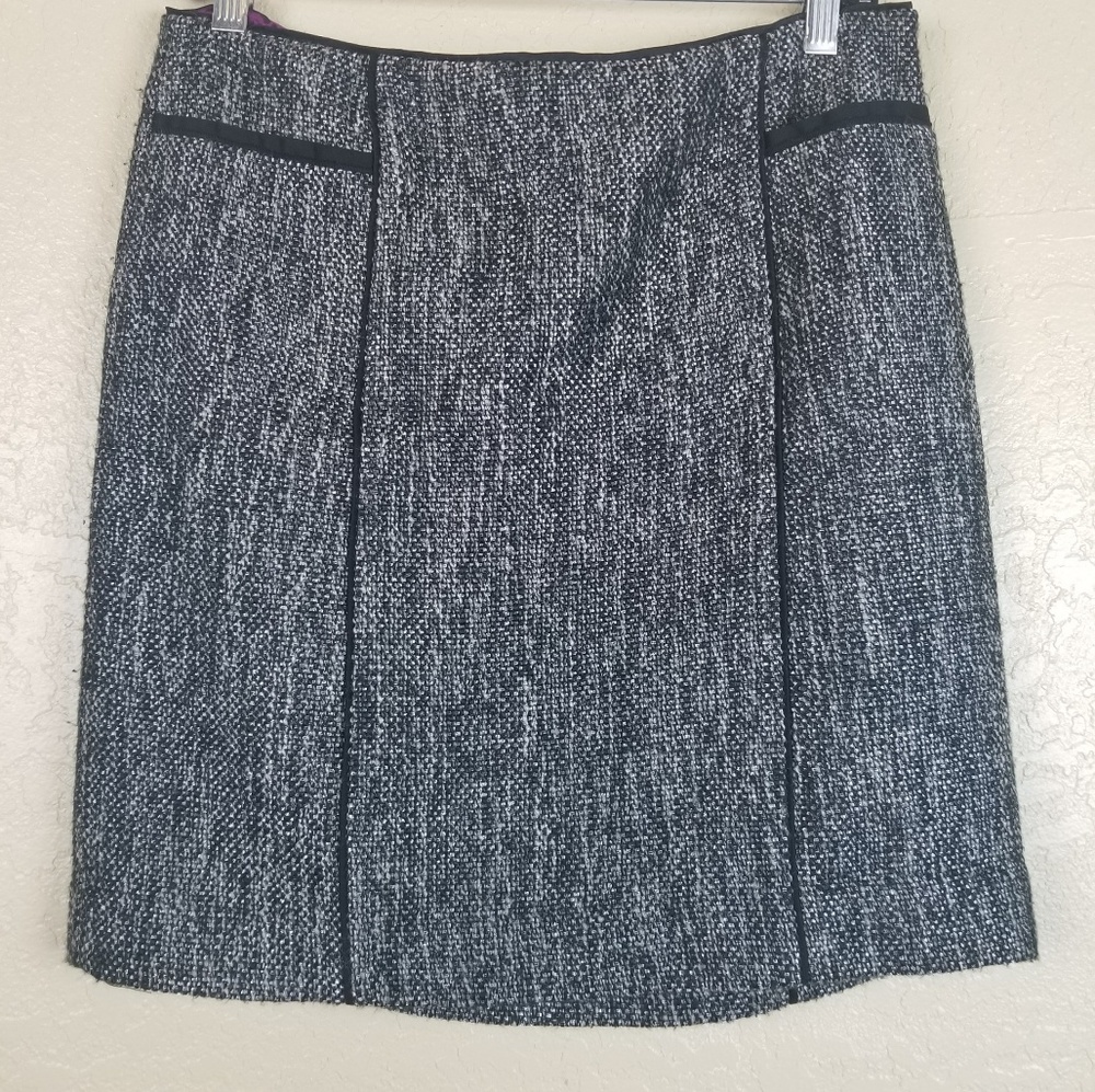 WHBM Wool Blend Tweed Skirt Size 6